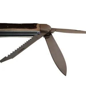 InnoMar Jagdtaschenmesser mit Hirschhorn Aufbruchklinge und Säge Top-Seller